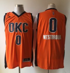 Oklahoma Thunder Russell Westbrook #0 New Swingman orange NBA Jersey