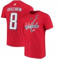 Alexander Ovechkin Washington Capitals adidas Name & Number T-Shirt â€“ Red