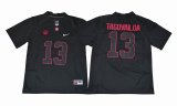 2018 Season Alabama Crimson Tide 13 Tua Tagovailoa Playoff Diamond Football black Jersey