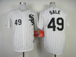 Chicago White Sox Chris Sale #49 White MLB baseball jersey