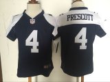 Nike Dallas Cowboys #4 Prescott blue toddler nfl Thanksgiving jerseys