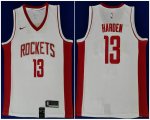 Nike Houston Rockets #13 James Harden white Basketball jersey-HL