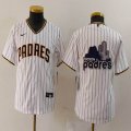 Youth Nike San Diego Padres blank white MLB Baseball jerseys 02