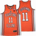 2021 Fighting llini #11 Ayo Dosunmu orange ncaa football jerseys-SG