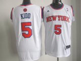 Adidas New York Knicks 5 Jason Kidd White NBA Revolution 30 Jerseys