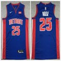 Nike Detroit Pistons #25 Derrick Rose blue nba Jersey -XD