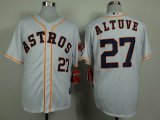 Houston Astros Jose Altuve 27# throwback white mlb jerseys