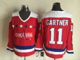 Washington Capitals #11 Mike Gartner Red CCM hockey Jersey