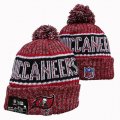 2024 Tampa Bay Buccaneers red white black NFL Sports Cuffed Knit Hats