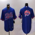 Buffalo Bills blank blue nike baseball jerseys Joint name-BD 02