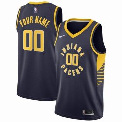 Customized Indiana Pacers dark blue basketball jerseys