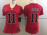 Women Atlanta Falcons #11 Julio Jones Nike red Color Rush Limited Jersey