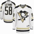 reebok NHL Pittsburgh Penguins #58 Letang White Jersey