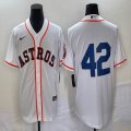 Nike Houston Astros blank white majestic baseball jerseys -BD