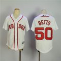 Youth Boston Red Sox #50 Mookie Betts white majestic baseball Jersey