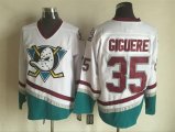 Anaheim Ducks #35 Jean-Sebastien Giguere white nhl hockey Jersey