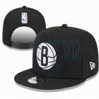 2023 Brooklyn Nets black NBA Snapback Hats