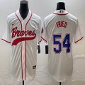 Nike Anaheim Angels #54 Max Fried beige MLB Baseball jerseys Joint name-BD 01