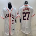 Nike Houston Astros #27 Jose Altuve white Flexbase Authentic Collection Jersey 01