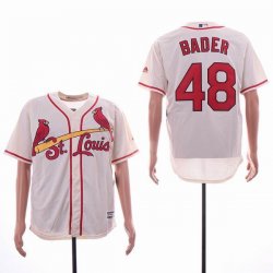 St Louis Cardinals #48 Harrison Bader beige throwback mlb Jersey