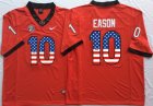 Georgia Bulldogs Jacob Eason #10 orange USA flag college football jersey