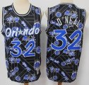 Orlando Magic #32 Shaquille O'NEAL dark blue throwback NBA Jerseys-S8