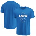 Detroit Lions Majestic Maximized Crew Neck T-Shirt â€“ Blue