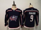 Women Adidas Columbus Blue Jackets #9 Artemi Panarin dark blue ice hockey jersey