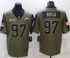 Nike Nike Chargers #99 Joey Dosa green 2021 Salute to Service Limited Jersey