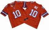 Youth Denver Broncos Bo Nix Nike Orange Alternate Mile High Collection 1977 Throwback Vapor F.U.S.E. Limited Jersey