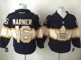 Toronto Maple Leafs #16 Mitch Marner black beige NHL Centennial jerseys