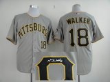 Pittsburgh Pirates 18 Walker gray mlb signature jerseys