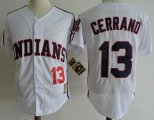 Cleveland Indians Cerrano 13# white jerseys MLB baseball Jerseys