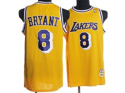 Los Angeless Lakers yellow #8 Bryant NBA Jersey