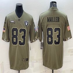 Nike Oakland Raiders #83 Darren Waller Salute to Service Retired Limited Jersey-BD