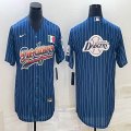 Los Angeles Dodgers blank blue green white red majestic baseball Jerseys-BD 07