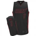 adidas Miami Heat 1# Chris Bosh Black Cheap nba Jerseys