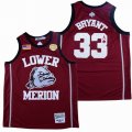 Lower Merion Kobe Bryant #33 Jerseys High School Edition red New basketball Jersey -SG