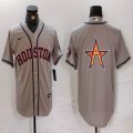 Nike Houston Astros blank grey majestic baseball jerseys-BD 02