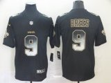 Nike New Orleans Saints #9 Drew Brees black gold Color Rush Limited Jersey Fireworks version