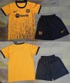 2023-2024 Barcelona club yellow black kid soccer jerseys