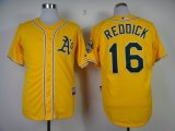 Oakland Athletics REDDICK 16 yellow mlb jersey