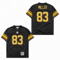 Pittsburgh Steelers #83 Heath Miller gold throwback Black NFL Jerseys