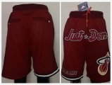 Miami Heat red NBA shorts with pocket-FH