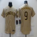 Nike San Diego Padres #9 Cronenworth Yellow Flexbase Authentic Collection Jersey-BD