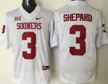 2016 Oklahoma Sooners #3 Sterling Shepard white College Football Jersey