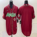 2023 World Cup Mexico red blank majestic baseball jerseys 34