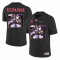 Custom Alabama Crimson Tide #29 Minkah Fitzpatrick black fashion college football jersey