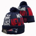 2024 New England Patriots dark blue white red NFL Sports Cuffed Knit Hats