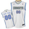 Denver Nuggets Custom white adidas Home Jersey for sale